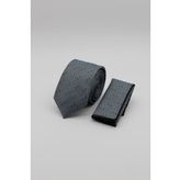 Gri Desenli 6 Cm Kravat 1090240102