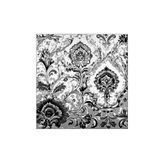 Gri Flower Desen Twill İpek Eşarp