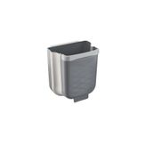 Gri Katlanabilir Mutfak Çöp Kovası 6lt (5250)