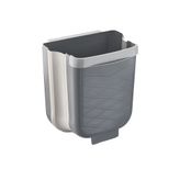 GRİ KATLANABİLİR MUTFAK ÇÖP KOVASI 6LT (5691)