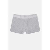 Gri Regular Düz Boxer