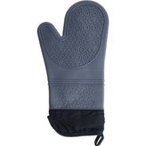 Gri Silikon Yanmaz Yapışmaz Isı Yalıtımlı 35 cm Mutfak Fırın Eldiveni