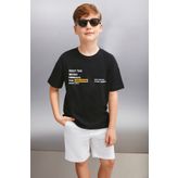 GRIMELANGE Caelan Erkek Siyah T-shirt