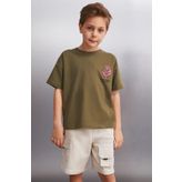 GRIMELANGE Vardon Erkek Haki T-shirt