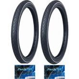 Grl 28 Jant 28X1.75 (700X45) (47-622) 1 mm Zırhlı Reflektörlü 5101 Bisiklet Dış Lastiği x 2 Adet + Plus Panda Iç Lastik Seti