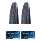 GRL 28x1.75 (700x45) 5 mm Zırhlı Reflektörlü 5101 Bisiklet Dış Lastiği X 2 Adet+Panda İç Lastik Seti