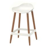 GRÖNSTA bar taburesi, beyaz beyaz 64 cm