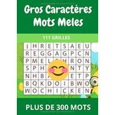 GROS CARACTERES MOTS MELES: 111 grilles faciles, moyens et difficiles pour tout âges avec une taille de 21*29.7 cm