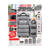GRT Üç Körüklü Tekerlekli Valiz - Dev Boy Çanta