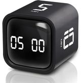 Gt-1 Pomodoro Zamanlayıcı Küp, Flip Timer, Öğrenci Ders Çalışma Saati, 5/10/30/60 Dk & Özel Geri Sayım, Usb Şarjlı, Sessiz/Titreşimli Ala