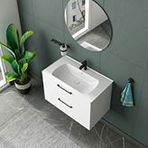 Gtm Banyo Nile Aynali Çekmeceli Banyo Dolabi Seti Beyaz 80 Cm