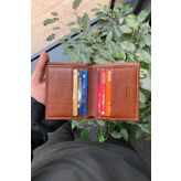 GUARD Minimal Klasik Deri Erkek Cüzdanı Taba