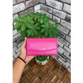 Guard Pembe Fermuarlı Deri Cüzdan