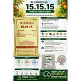 Gübretaş 15.15.15 Kompoze Taban Gübresi | %15 Azot %15 Fosfor %15 Potasyum | Meyve Ağacı, Zeytin, Sebze ve Tarla Bitkileri Için - 3 kg