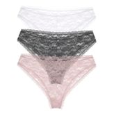 Guess Basic Lace Kadın Brief 3'Lü Külot Paketi O5RG16KC5L0, Çok Renkli, S
