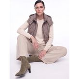 Guess Gri Kadın Kapüşonlu Kapitone Şişme Yelek W6YL13W2883-F1AX