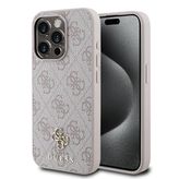 Guess iPhone 15 Pro Kılıf Kapak Pembe