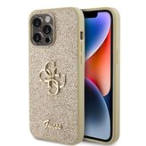 Guess iPhone 15 Pro Max Kılıf Kapak Gold
