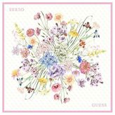 Guess Kadın İpek Fular, 90x90 cm, Beyaz