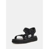Guess Lode 4g Logolu Sandalet FLJLODFAP03 - Siyah