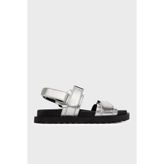 Guess Logolu Cırt Cırtlı Sandalet FLJFBLLEL03 Bayan SANDALET FLJFBL LEL03 SILVE