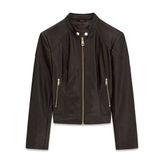 Guess Marlene Kadın Suni Deri Ceket W6YL25W2914 - -- - Kahve