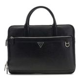 GUESS Monaco Laptop Bölmeli Deri İş Çantası Siyah Laptop Çantası