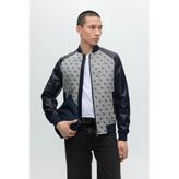 Guess Mono Erkek Bomber Ceket - L - Mavi