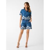 Guess Petra Kadın Regular Fit Denim Gömlek W6GH15D0687, M