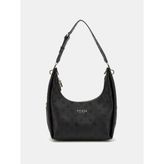 Guess Phoebe 4g ve Peony Logolu Hobo Kadın Omuz Çantası HWPD9665020 - Siyah