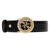 GUESS Siyah Polyester Katı Kadın Kemeri