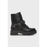 Guess Yanzy Logolu Kemer Detaylı Kalın Tabanlı Postal Bot FLTYNZELE10 Bayan Bot Fltynz ELE10 Black - Siyah