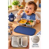 GUGGA Mimo 650ml SUS304 Paslanmaz Çelik Saklama & Öğün Kabı Bölmeli Mavi