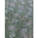 Gül Desenli İşlemeli Tül Perde Beyaz 2,85x12m
