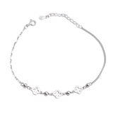 Güler Yüzlü Silver İTHAL MİNİ İÇİ BOŞ YONCA TOP BİLEKLİK