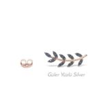 Güler Yüzlü Silver ONİX TAŞLI BAŞAK GÜMÜŞ KÜPE (TEK)