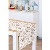 GULHANILE Çiçek Desen Saten Runner runner