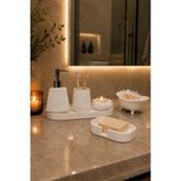 gülmora 6 Parça Dekoratif Lüks Banyo Seti