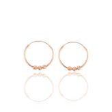 Gümüş 18 mm doricalı halka küpe