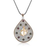 Gümüş Elif Vav Otantik Bayan Kolye SL4510