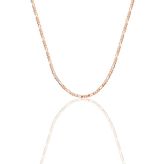 Gümüş figaro zincir kolye [barcode] Rose