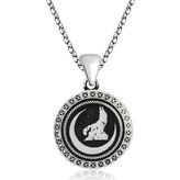 Gümüş Hilal Bozkurt Kolye SL3486