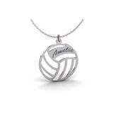 GÜMÜŞ İsimli Voleybol Topu Kolye