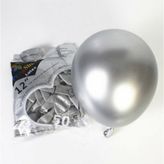 Gümüş Krom Balon 10 Adet