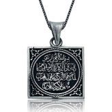 Gümüş Nazar Duası Bayan Kolye SL1585