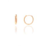 Gümüş rose 14 mm halka küpe