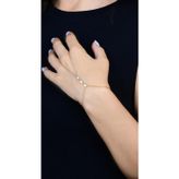 Gümüş rose damla kesim zirkon taşlı şahmeran [barcode]