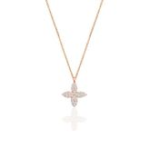 Gümüş Rose Zirkon Taşlı Yonca Kolye Sgtl10228ync