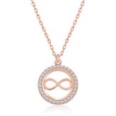 Gumush Rose Minik Sonsuzluk Bayan Gümüş Kolye