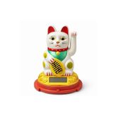 Güneş Enerjili Sallanan Şans Kedisi - Maneki Neko - 10x6cm
